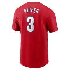 Bryce Harper Philadelphia Phillies Nike Fuse Name & Number T-Shirt - Red T-shirts