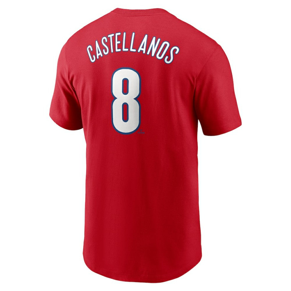 Nick Castellanos Philadelphia Phillies Nike Fuse Name & Number T-Shirt - Red T-shirts