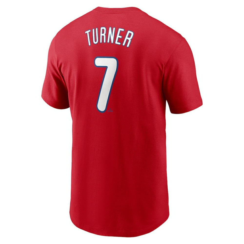 Trea Turner Philadelphia Phillies Nike Fuse Name & Number T-Shirt - Red T-shirts