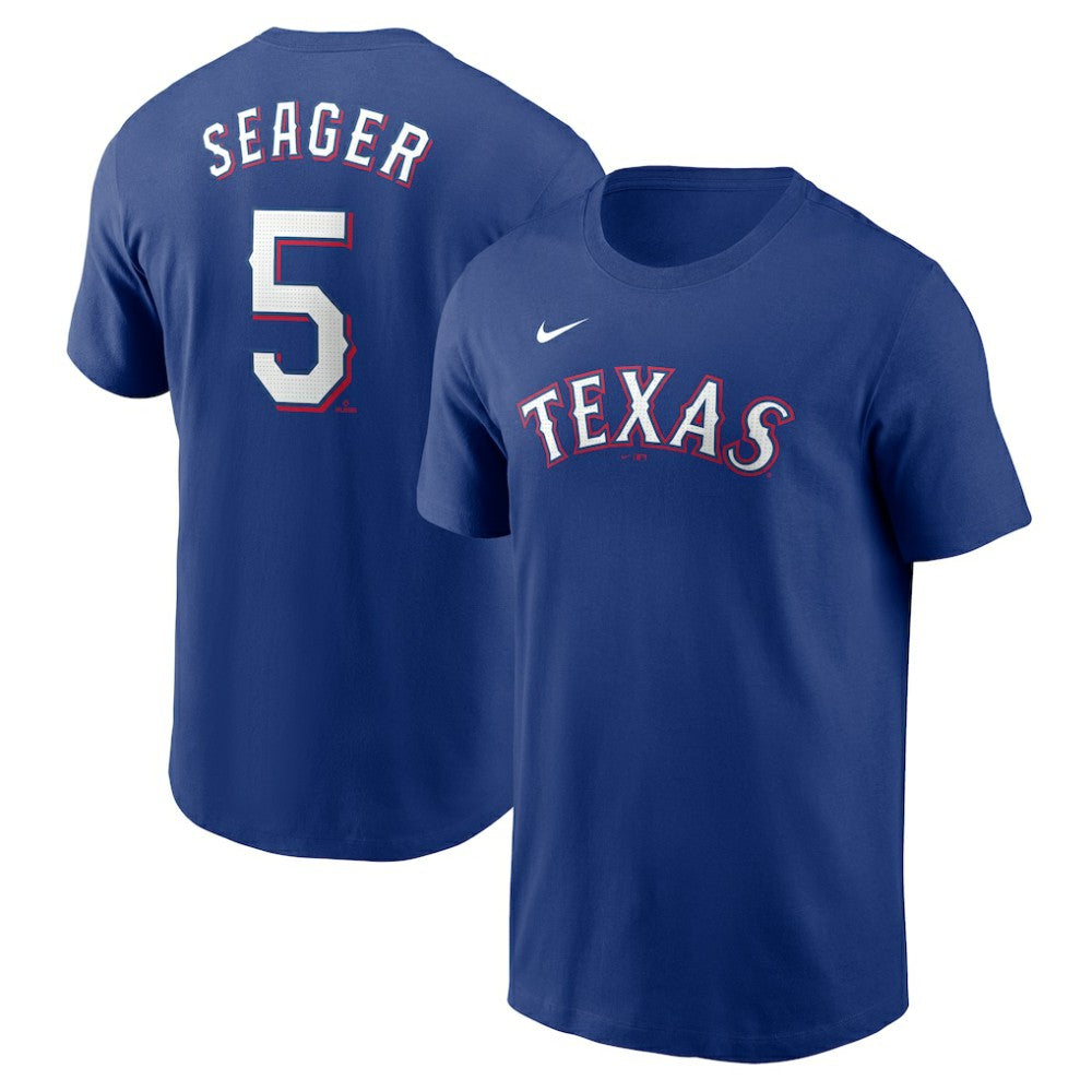 Corey Seager Texas Rangers Nike Fuse Name & Number T-Shirt - Royal T-shirts