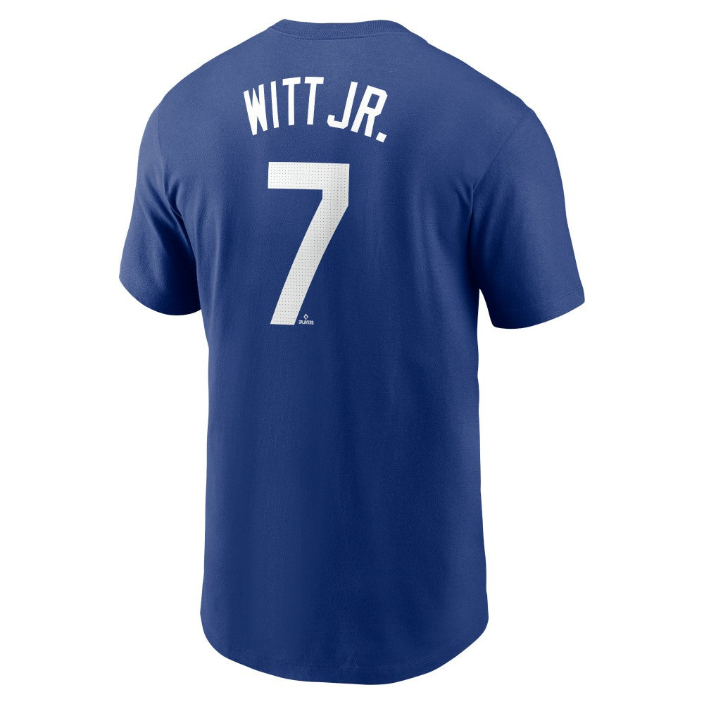 Bobby Witt Jr. Kansas City Royals Nike Fuse Name & Number T-Shirt - Royal T-shirts