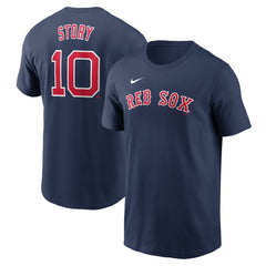 Trevor Story Boston Red Sox Nike Fuse Name & Number T-Shirt - Navy T-shirts