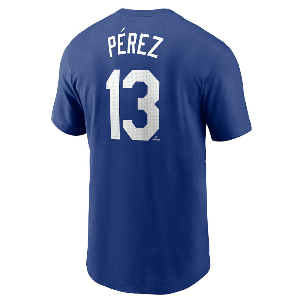 Salvador Perez Kansas City Royals Nike Fuse Name & Number T-Shirt - Royal T-shirts