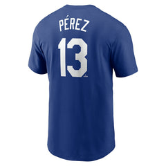 Salvador Perez Kansas City Royals Nike Fuse Name & Number T-Shirt - Royal T-shirts
