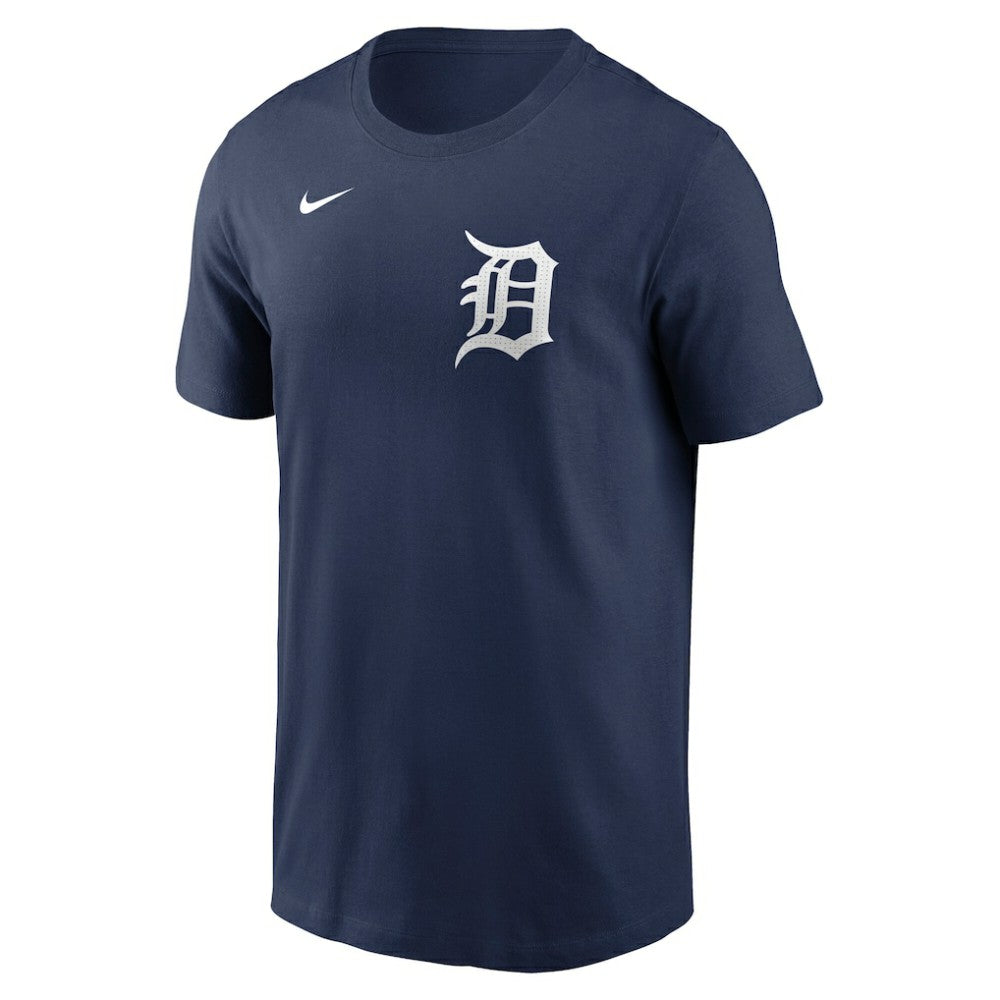 Tarik Skubal Detroit Tigers Nike Fuse Name & Number T-Shirt - Navy T-shirts