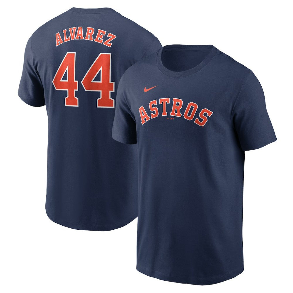 Yordan Alvarez Houston Astros Nike Fuse Name & Number T-Shirt - Navy T-shirts