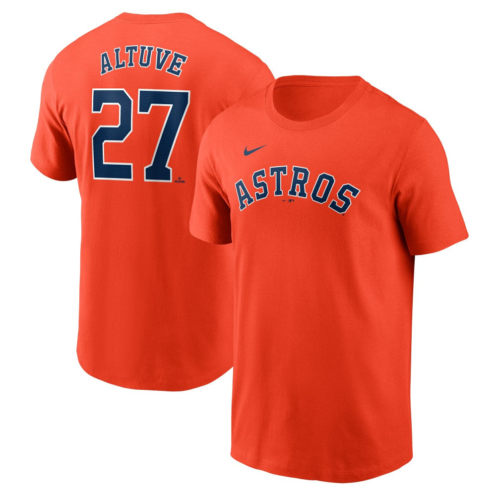 Jose Altuve Houston Astros Nike Fuse Name & Number T-Shirt - Orange T-shirts