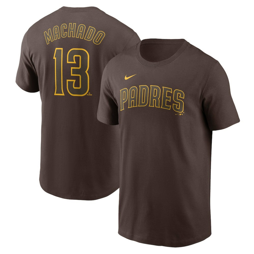 Manny Machado San Diego Padres Nike Fuse Name & Number T-Shirt - Brown T-shirts