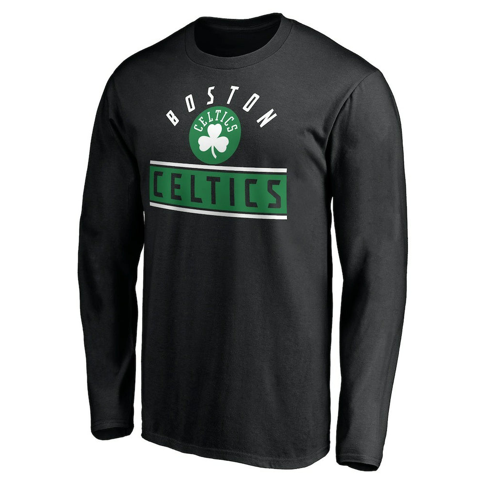 Boston Celtics Team Arch Knockout Long Sleeve T-Shirt Black