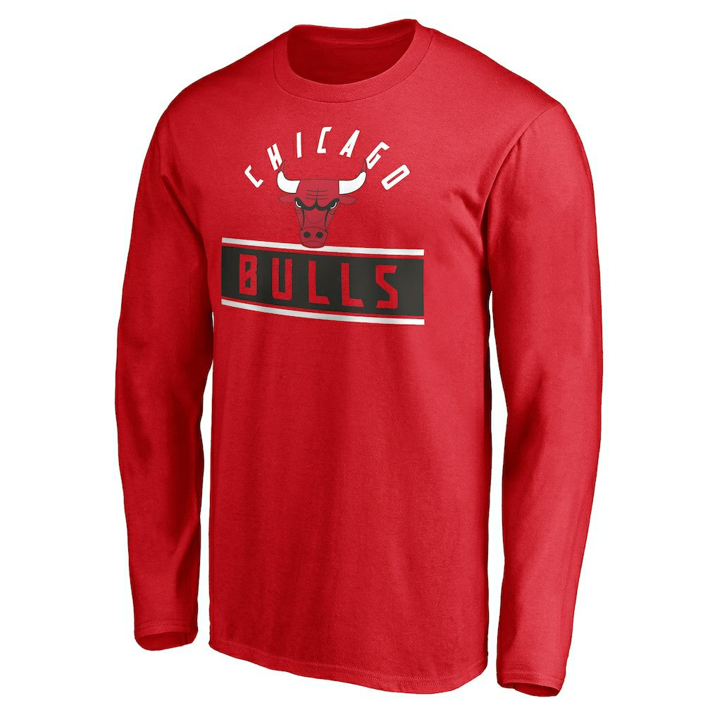 Chicago Bulls Team Arch Knockout Long Sleeve T-Shirt Red
