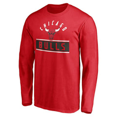 Chicago Bulls Team Arch Knockout Long Sleeve T-Shirt Red