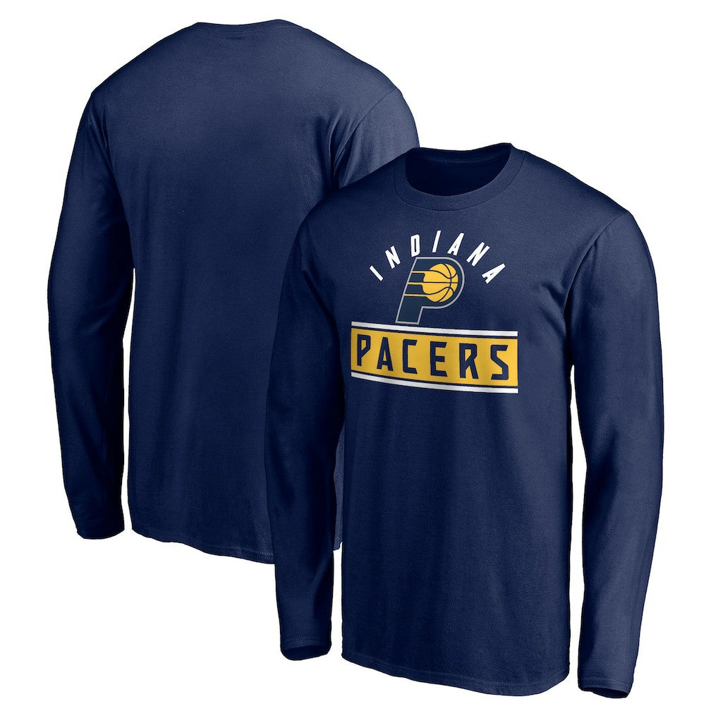 Indiana Pacers Team Arch Knockout Long Sleeve T-Shirt Navy