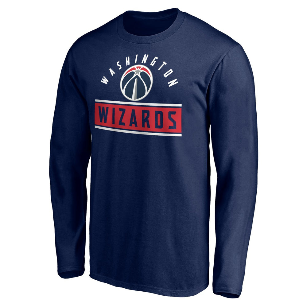 Washington Wizards Team Arch Knockout Long Sleeve T-Shirt Navy