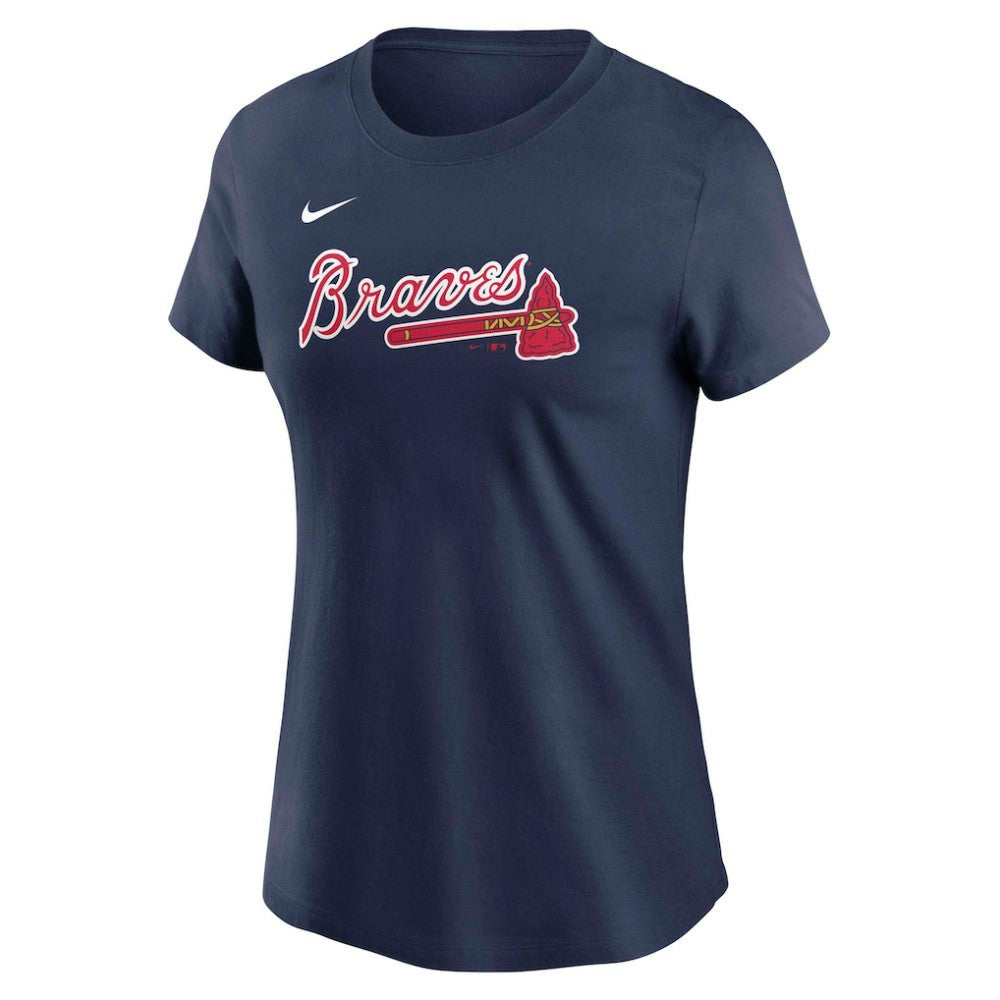 Matt Olson Atlanta Braves Nike Women's Cooperstown Collection Fuse Name & Number T-Shirt - Navy T-shirts