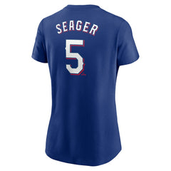 Corey Seager Texas Rangers Nike Women's Cooperstown Collection Fuse Name & Number T-Shirt - Royal T-shirts
