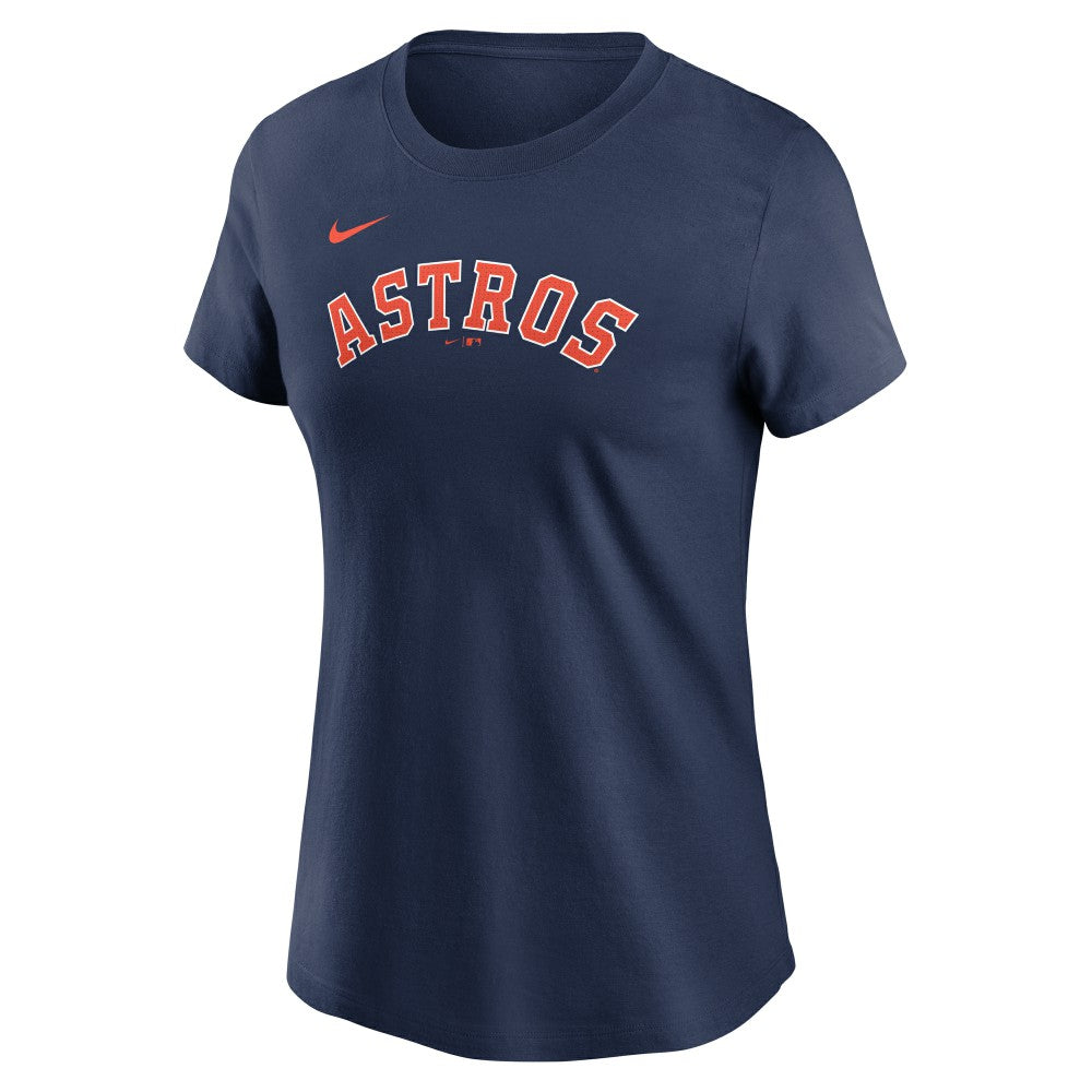 Yordan Alvarez Houston Astros Nike Women's Cooperstown Collection Fuse Name & Number T-Shirt - Navy T-shirts