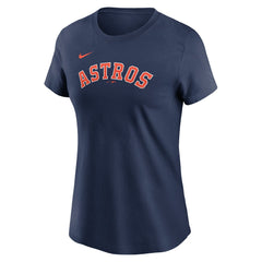 Yordan Alvarez Houston Astros Nike Women's Cooperstown Collection Fuse Name & Number T-Shirt - Navy T-shirts