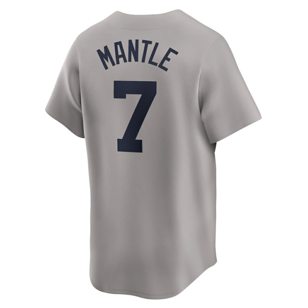 Mickey Mantle New York Yankees Nike Throwback Cooperstown Collection Limited Jersey - Gray Jerseys