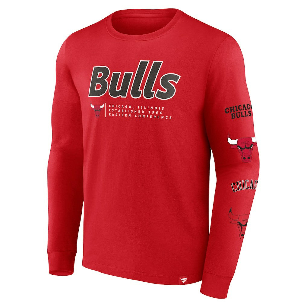Chicago Bulls Baseline Long Sleeve T-Shirt Red