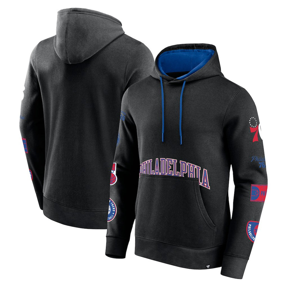 Philadelphia 76ers Home Court Pullover Hoodie Black