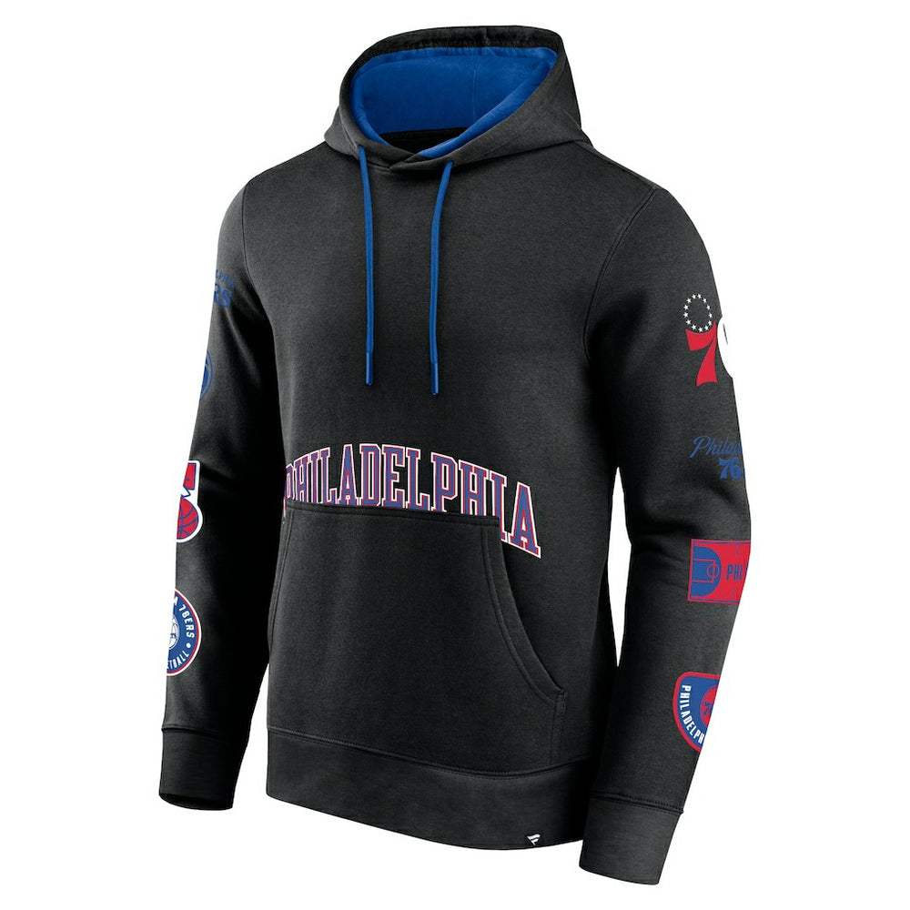 Philadelphia 76ers Home Court Pullover Hoodie Black