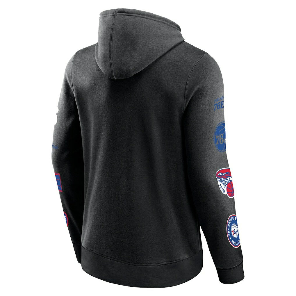 Philadelphia 76ers Home Court Pullover Hoodie Black