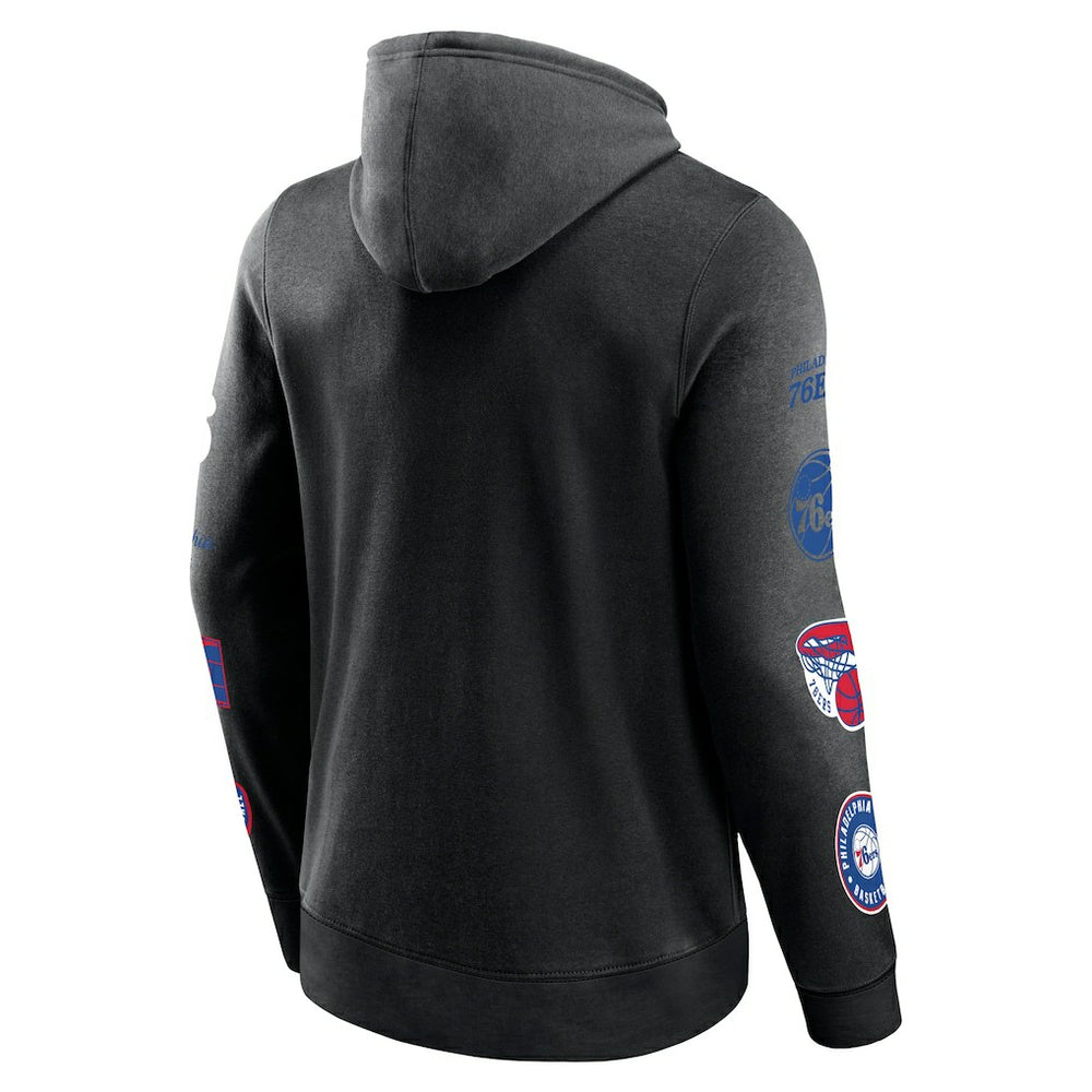 Philadelphia 76ers Home Court Pullover Hoodie Black