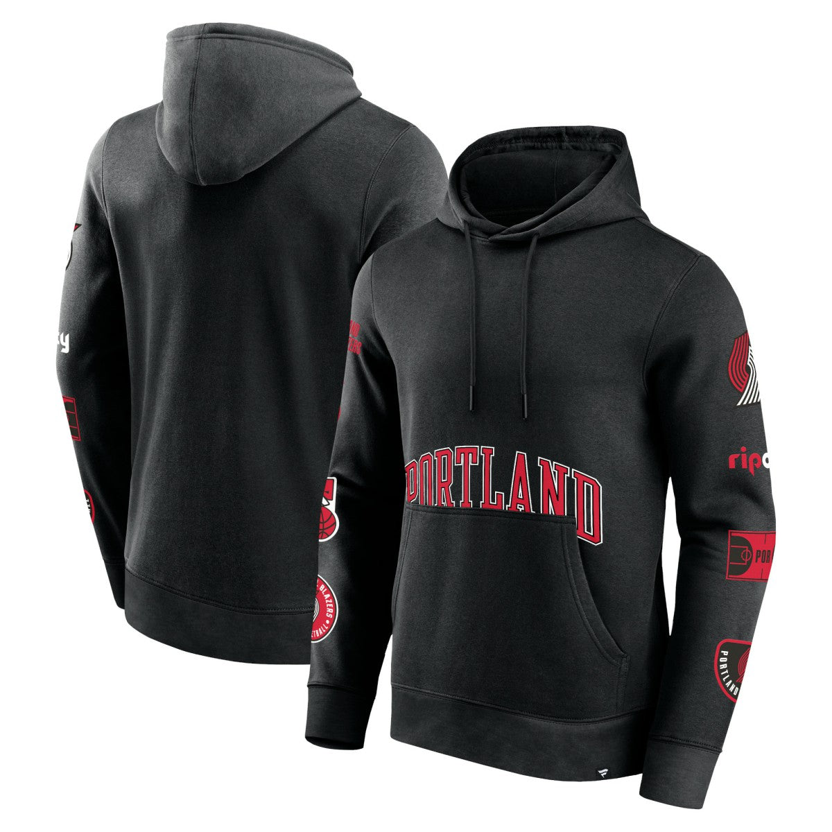 Portland Trail Blazers Home Court Pullover Hoodie Black