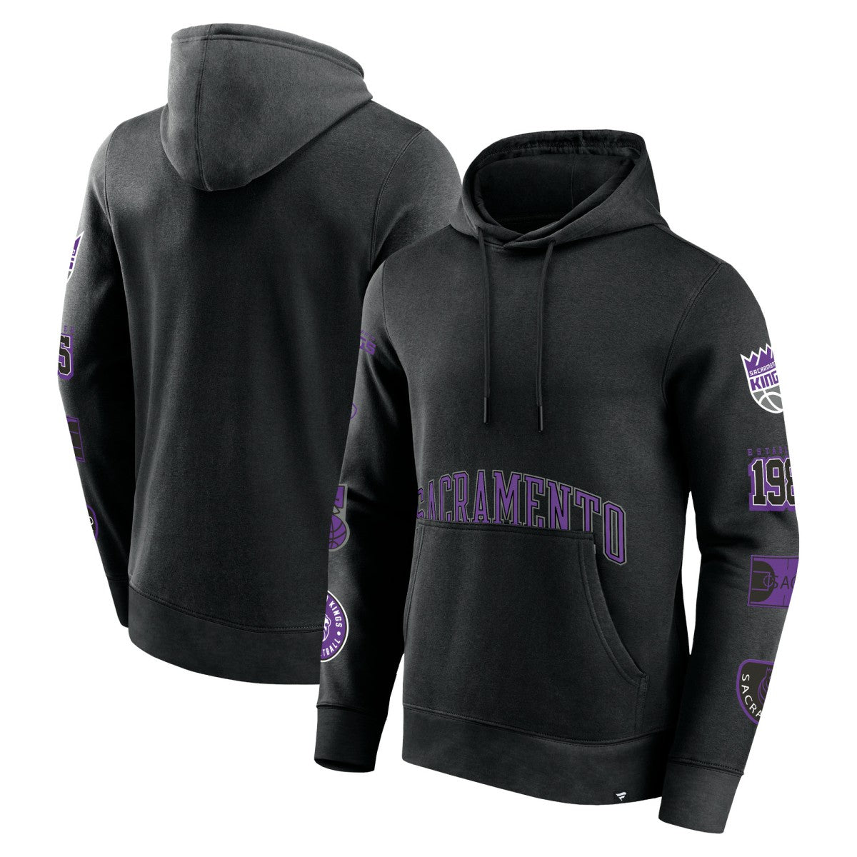 Sacramento Kings Home Court Pullover Hoodie Black