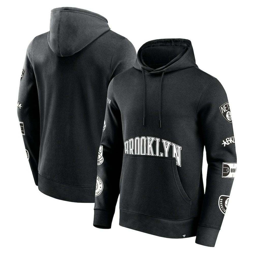 Brooklyn Nets Home Court Pullover Hoodie Black