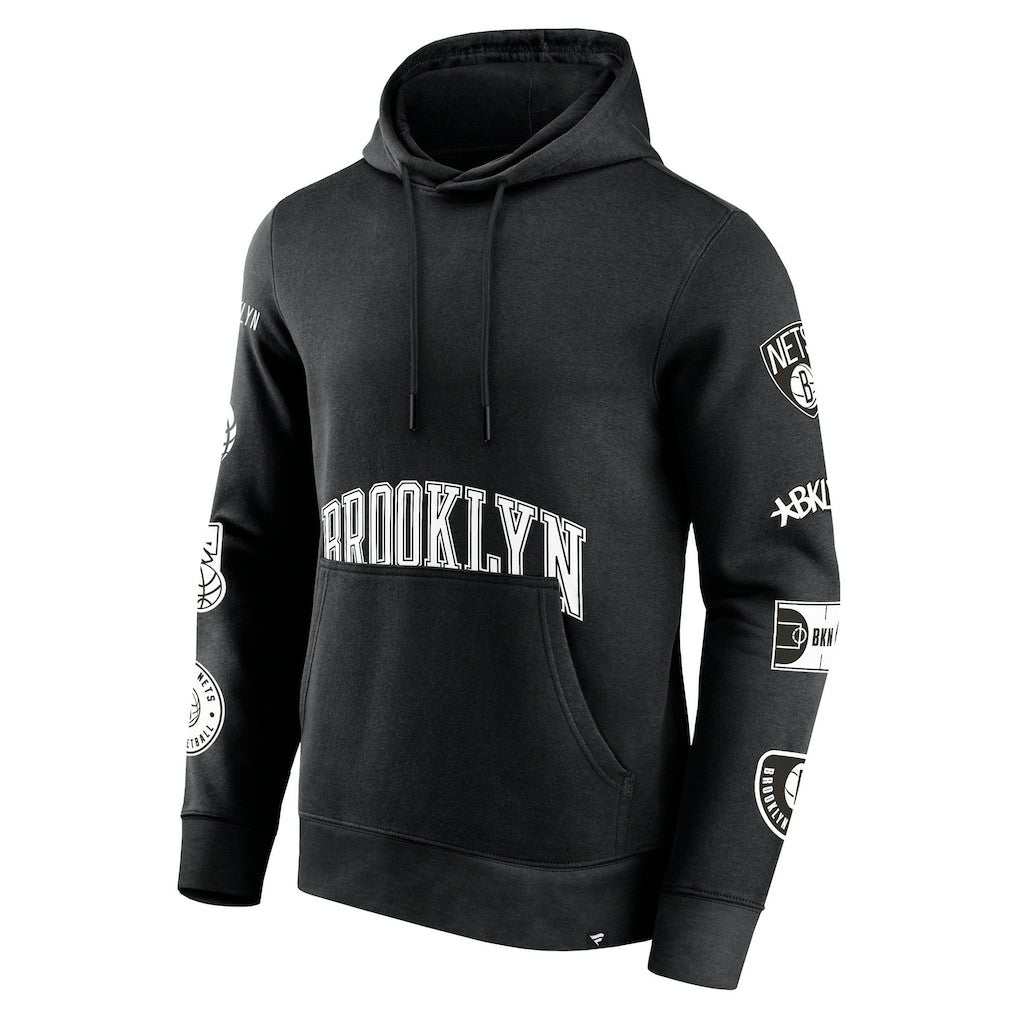 Brooklyn Nets Home Court Pullover Hoodie Black