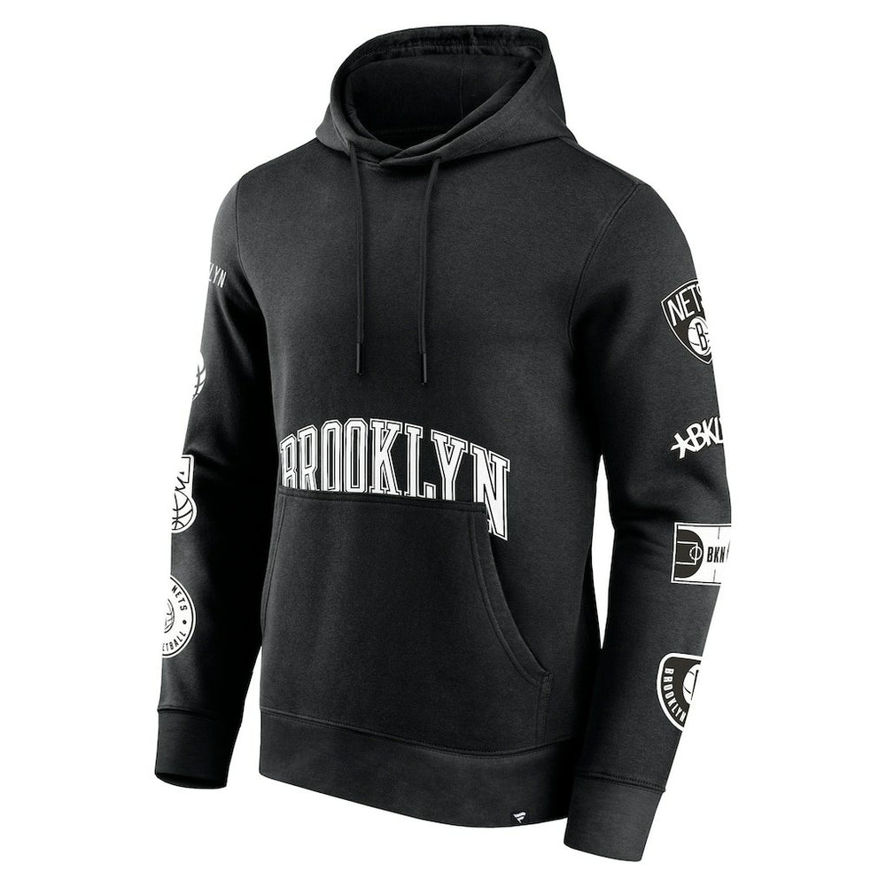 Brooklyn Nets Home Court Pullover Hoodie Black