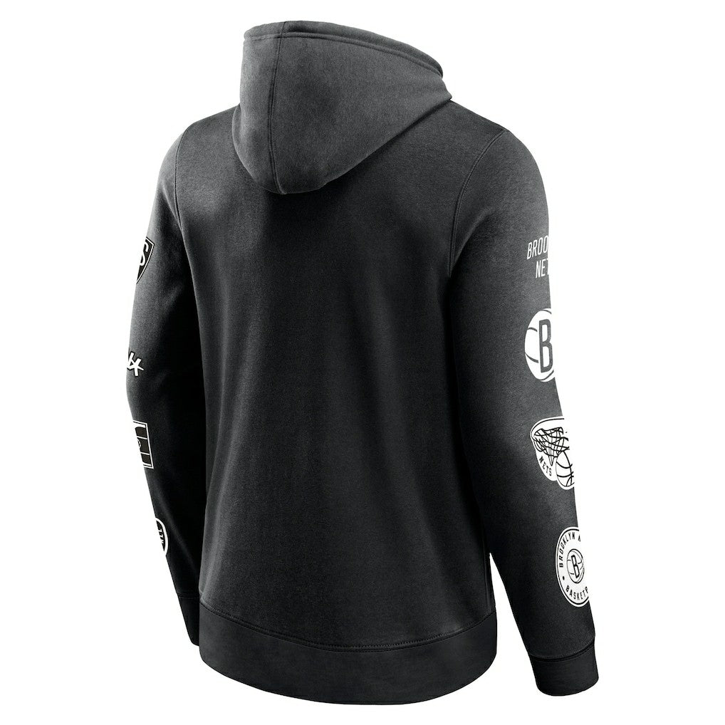 Brooklyn Nets Home Court Pullover Hoodie Black