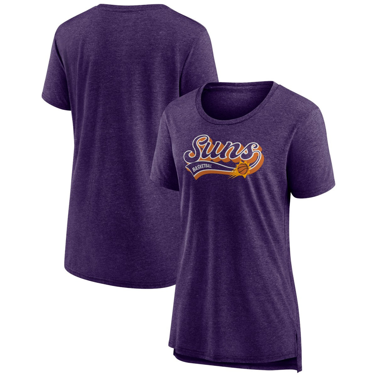 Phoenix Suns Women's League Leader Tri-Blend T-Shirt Heather Purple