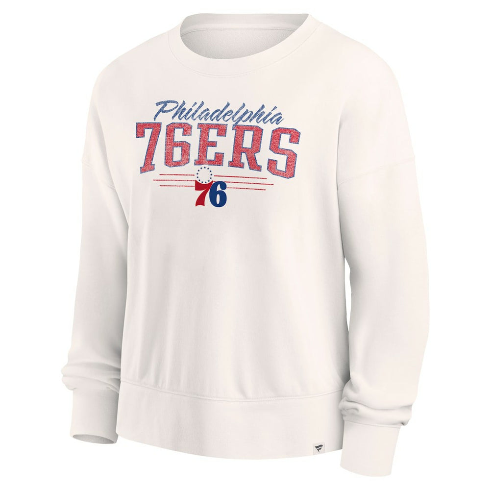Philadelphia 76ers Women's Close the Game Pullover Sweatshirt Cream