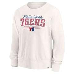 Philadelphia 76ers Women's Close the Game Pullover Sweatshirt Cream