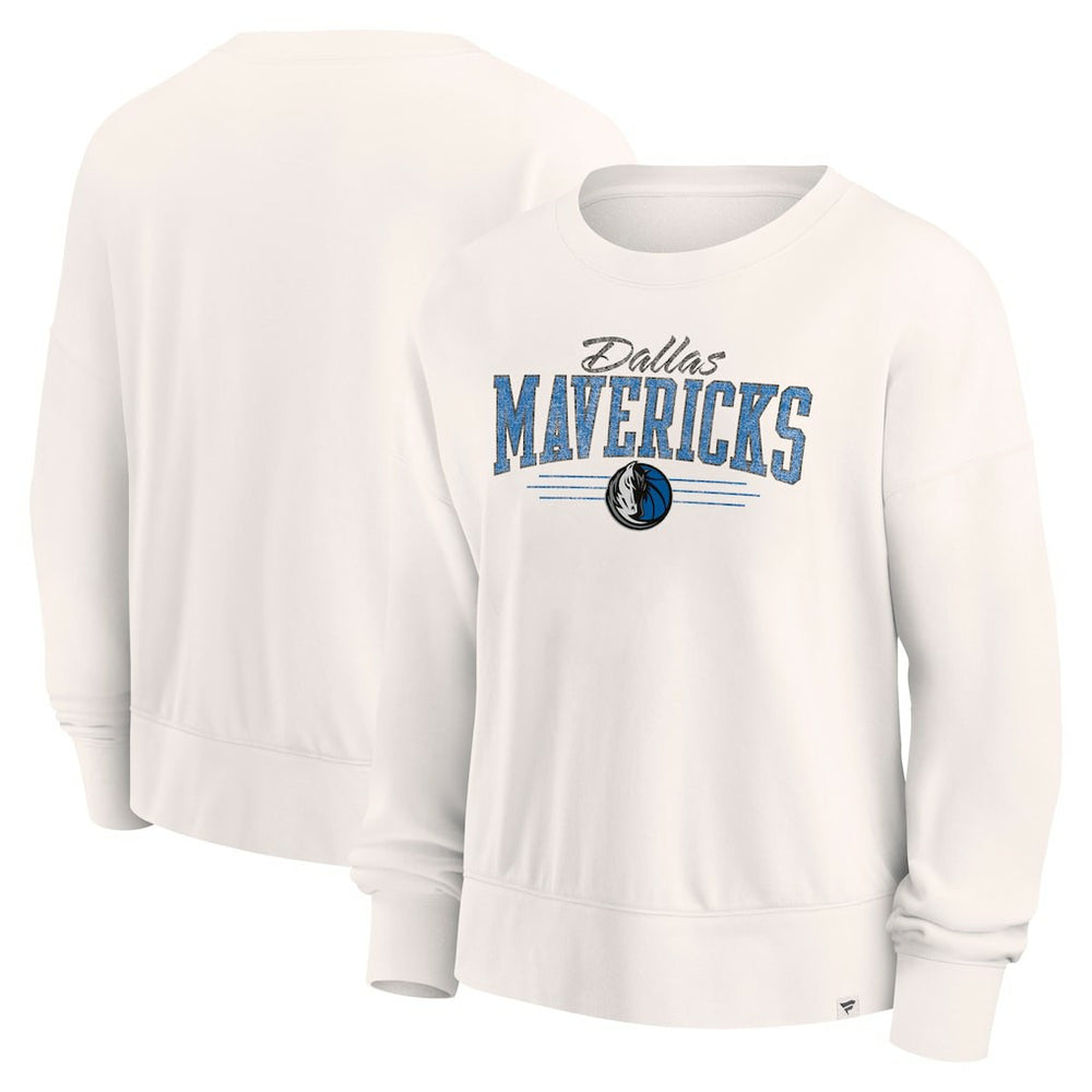 Dallas Mavericks Women's Close the Game Pullover Sweatshirt Cream
