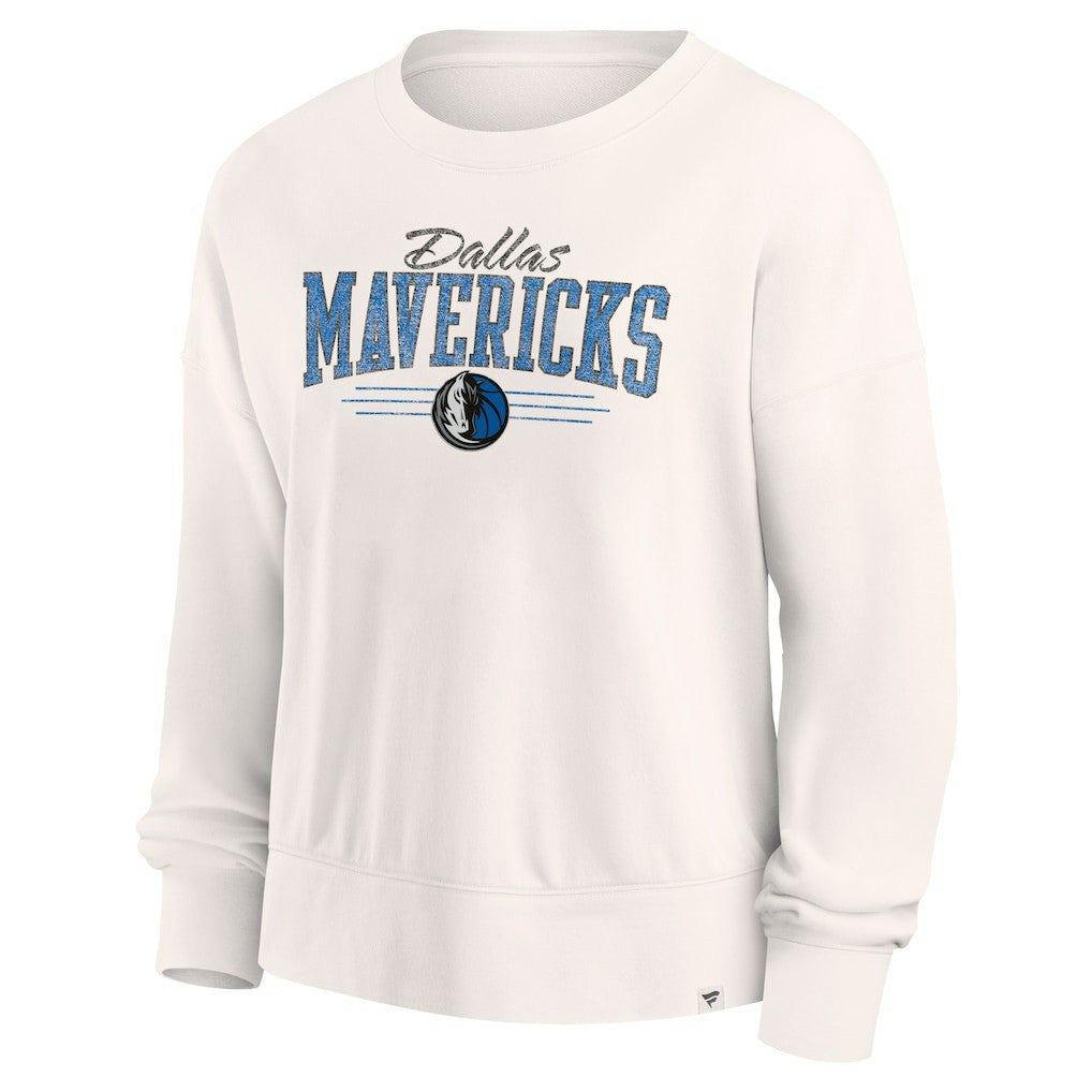 Dallas Mavericks Women's Close the Game Pullover Sweatshirt Cream