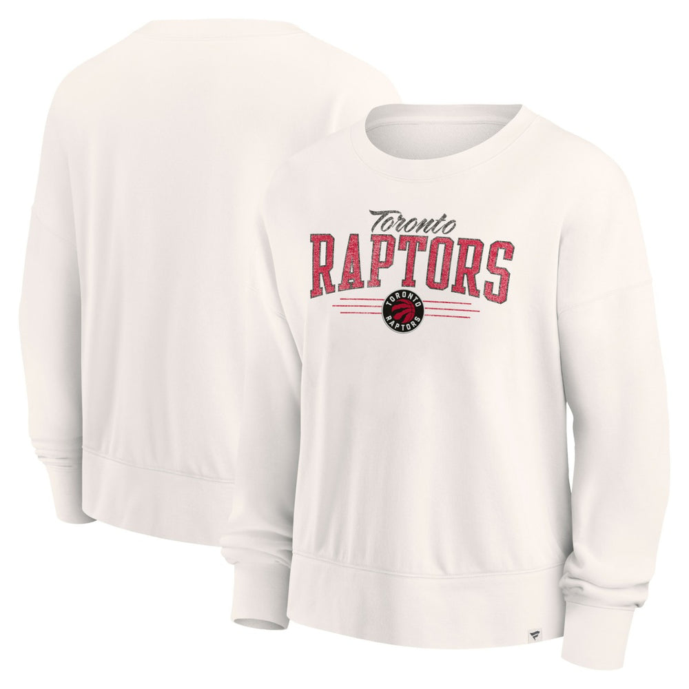 Toronto Raptors Women's Close the Game Pullover Sweatshirt Cream