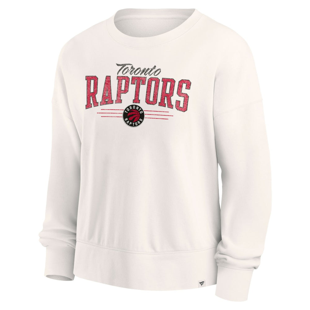 Toronto Raptors Women's Close the Game Pullover Sweatshirt Cream