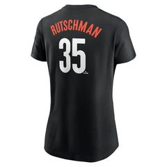 Adley Rutschman Baltimore Orioles Nike Women's City Connect Fuse Name & Number T-Shirt - Black T-shirts