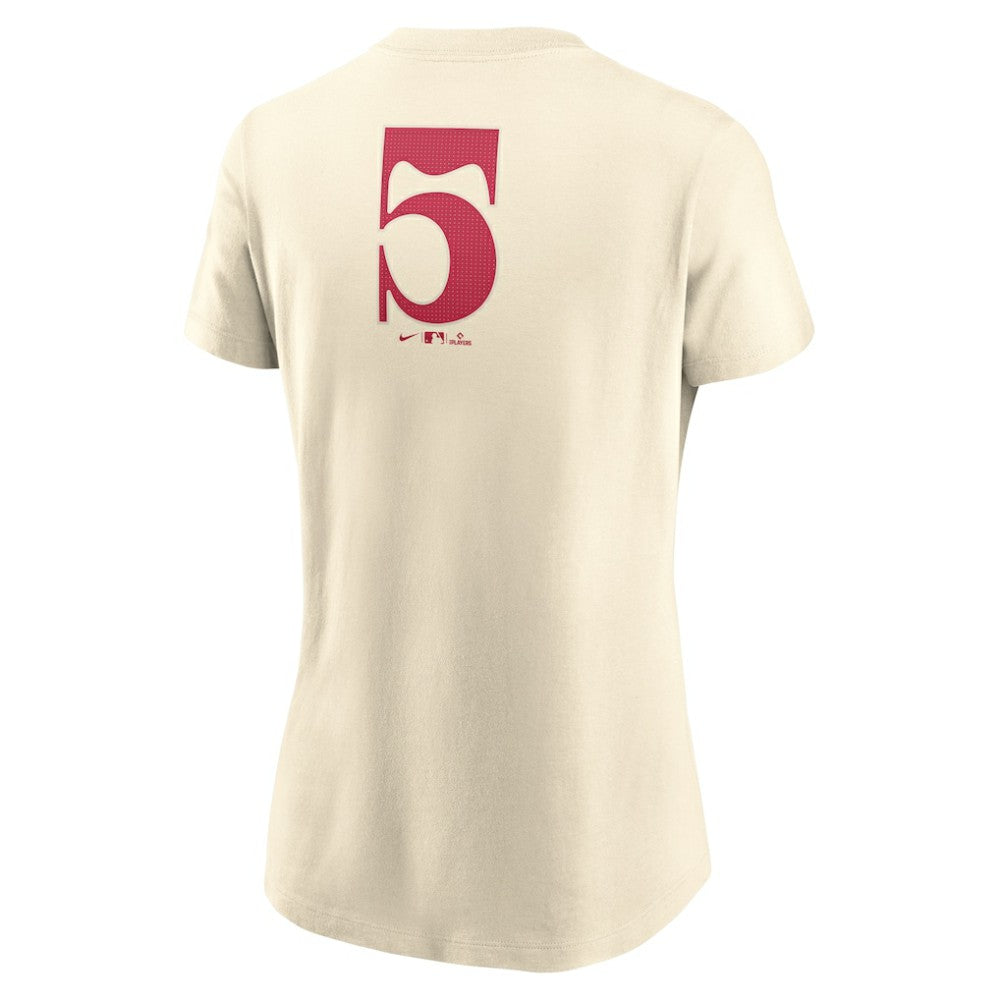 Texas Rangers Nike Women's City Connect Fuse Name & Number T-Shirt - Cream T-shirts