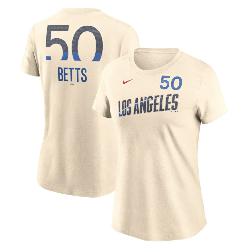 Mookie Betts Los Angeles Dodgers Nike Women's 2024 City Connect Fuse Name & Number T-Shirt - Navy T-shirts