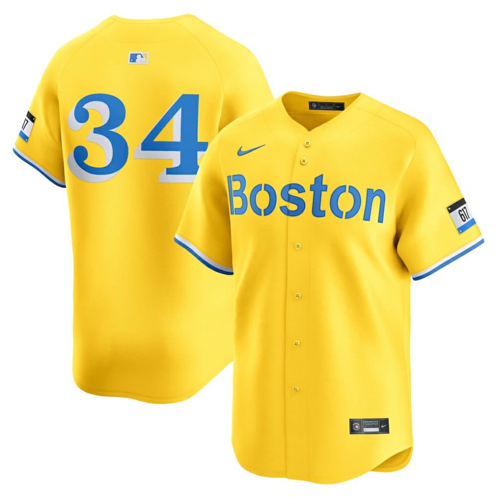 David Ortiz Boston Red Sox Nike City Connect Retired Player Jersey - Gold Jerseys