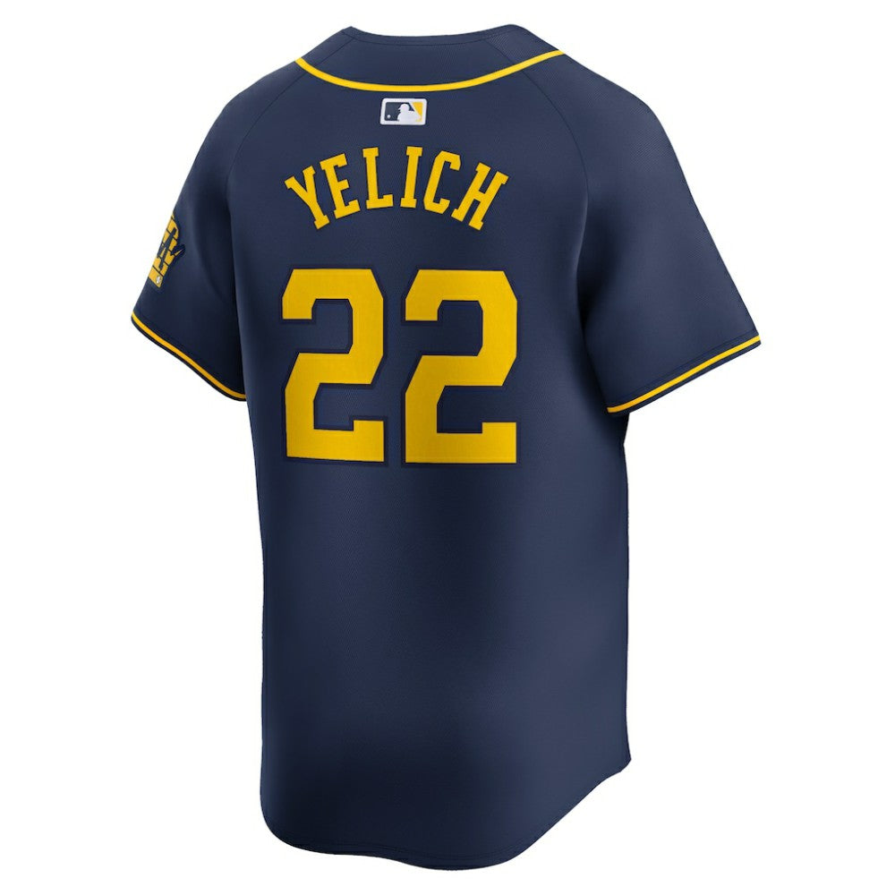Christian Yelich Milwaukee Brewers Nike Alternate Limited Player Jersey – Navy Jerseys