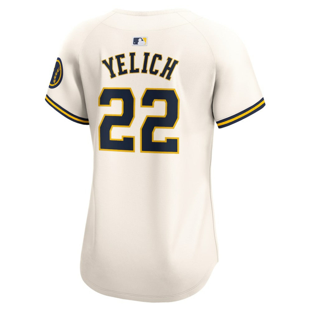 Christian Yelich Milwaukee Brewers Nike Women's Home Limited Player Jersey - Cream Jerseys
