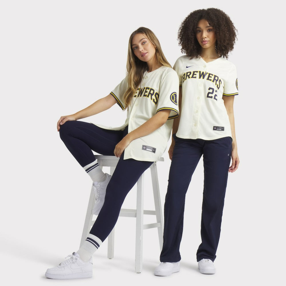 Christian Yelich Milwaukee Brewers Nike Women's Home Limited Player Jersey - Cream Jerseys