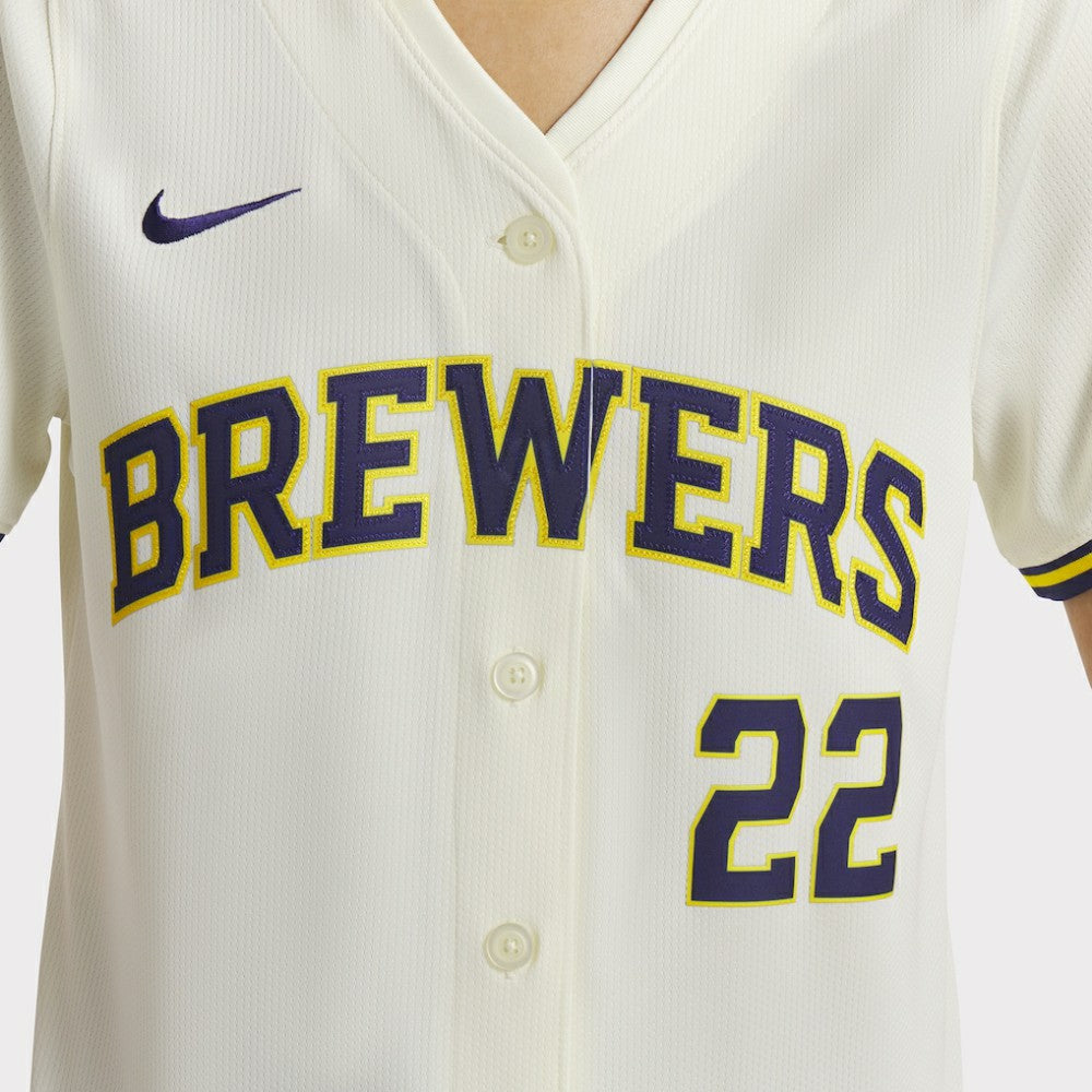 Christian Yelich Milwaukee Brewers Nike Women's Home Limited Player Jersey - Cream Jerseys