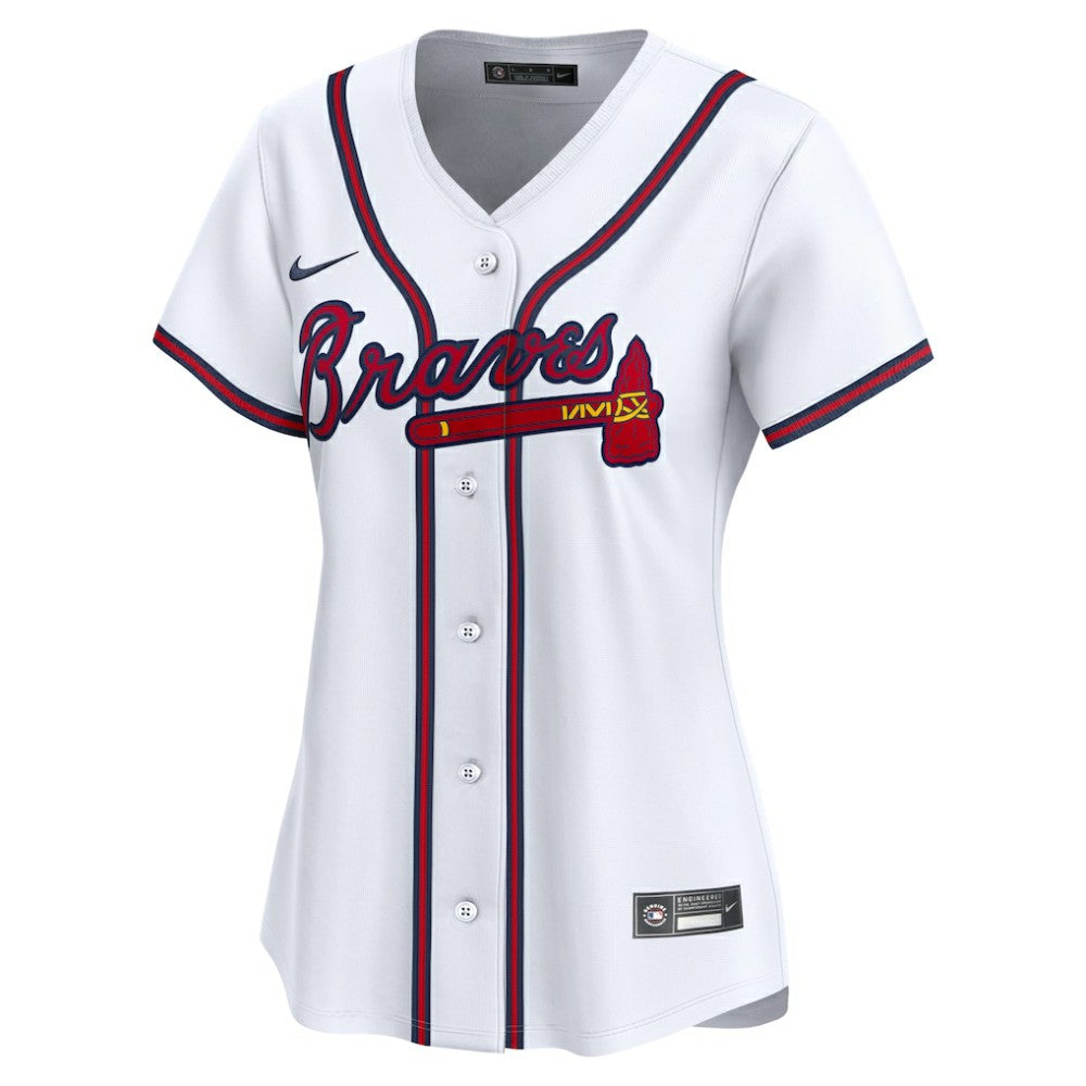 Ozzie Albies Atlanta Braves Nike Women's Home Limited Player Jersey - White Jerseys