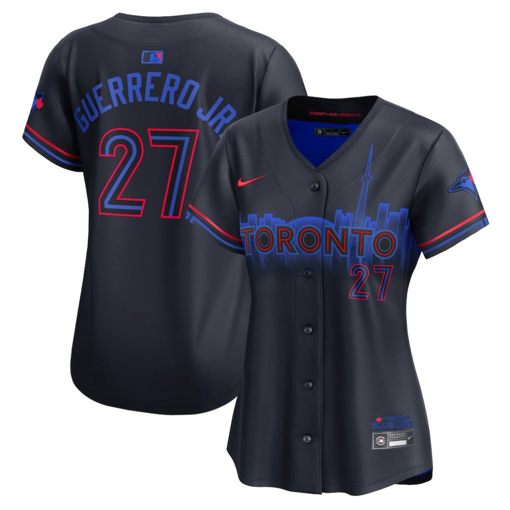 Vladimir Guerrero Jr. Toronto Blue Jays Nike Women's 2024 City Connect Limited Player Jersey - Navy Jerseys